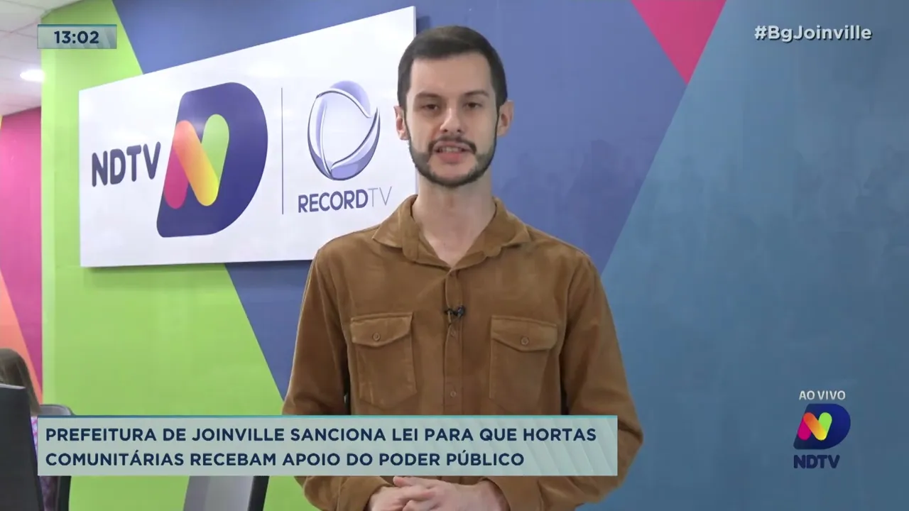 Prefeitura de Joinville sanciona lei para que hortas comunitárias recebam apoio do poder público