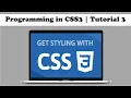 CSS3 PROGRAMMING - Tutorial 3 CSS Selectors