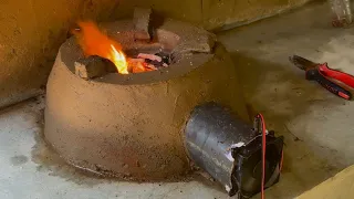 How to Make a Powerful Turbo Stove with a Blower Fan | Better Than Gas !  #stove #diy #howto