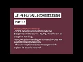 CH 4 PL SQL Programming Part 2
