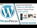 How to Install a WordPress Theme on localhost WordPress Tutorial