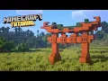 Minecraft How to build a Japanese Torii Gate Tutorial