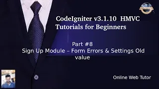 Learn CodeIgniter v3 1 10 HMVC Tutorials for Beginner - Sign Up Module