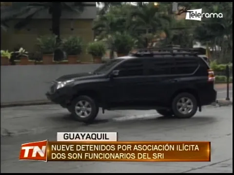 Nueve detenidos por asociación ilícita dos son funcionarios del SRI