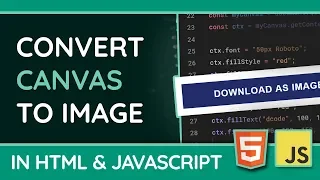 Convert HTML5 Canvas to Image PNG or JPG - JavaScript Tutorial