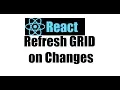 React js 12 Refresh Bootstrap GRID on changes
