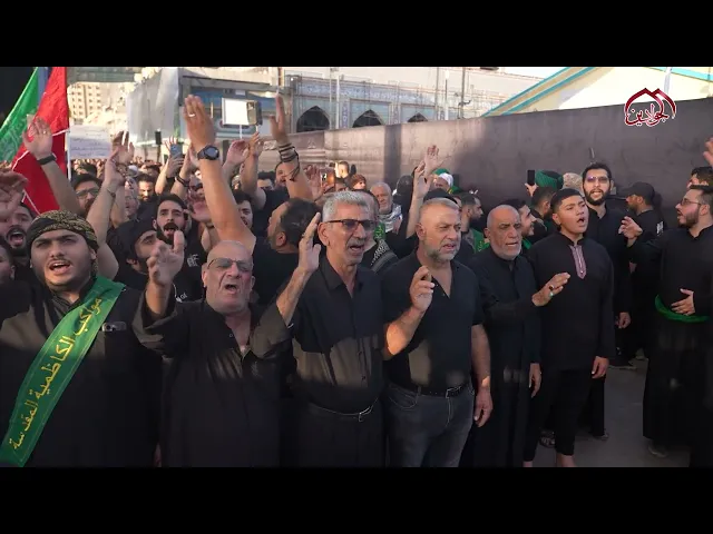 مواكب العتبة الكاظمية المقدسة تجدد العهد بالولاء، وتسطّر حضورها المهيب في أربعينية الإمام الحسين