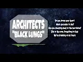 ARCHITECTS- BLACK LUNGS(LYRIC VIDEO)