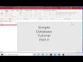 Microsoft Access Simple Book Library Database