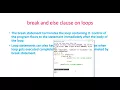 Python Essential Training - Tutorial 10 break continue statements and else clause on loops