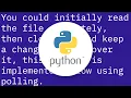 Get only new lines from file