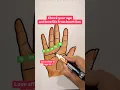 Heart line shows your age and love | palmistry astrology #drawing #art #learn #fun #horoscope #hand