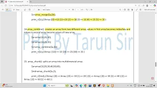 php array functions part 2