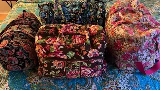 Vera Bradley Travel Bags Comparison Features How much can they fit Artisan Rumi