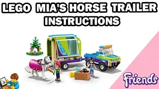 Mia's Horse Trailer - Building Instructions - FRIENDS - LEGO Set 41371