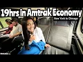 19hrs in Amtrak Coach Economy from New York to Chicago for 68 each First time in amtrak