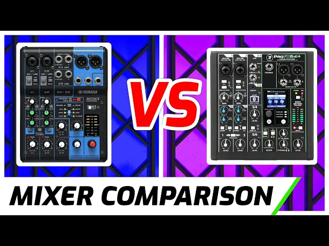 Download MP3 Yamaha MG06X vs Mackie ProFX6v3+ Audio Mixer | Complete Comparison