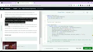 Java Interface HackerRank