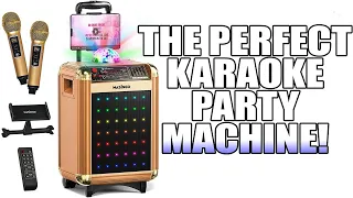 MASINGO Soprano X1 Gold Bluetooth Karaoke Machine