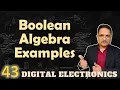 Boolean Algebra Solved Examples Part 1