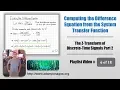 Finding the Difference Equation from the System Transfer Function