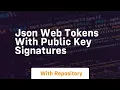 Json web tokens with public key signatures