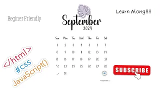 Calendar App Using Html CSS and JavaScript With Source Code