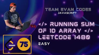 Running Sum Of 1d Array LeetCode 1480 JavaScript O N solution GitHub repo below LeetCode