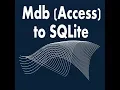 Mdb to Sqlite
