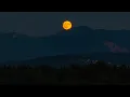 Moonrise Tonight over the Karawanken Mountains In Austria