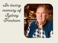 Memorial service of Sydney Graham Fincham
