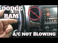 El aire acondicionado de la Dodge Ram no sopla