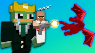 Beating Minecraft with BABY VILLAGER