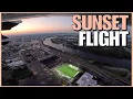 Beautiful Sunset Flight CT River Meriden Hartford