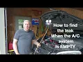 How to find leak when the system is empty
