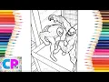 Spiderman vs Venom Coloring Pages Frightening Fight on the Roof Betweet Spiderman and Venom