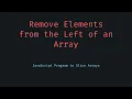 Remove Left Elements from Array