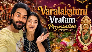 Varalakshmai Vratam Preperation ❤️🙏🏻|| Shivakumar & Priyanka Jain || Never Ending Tales ||