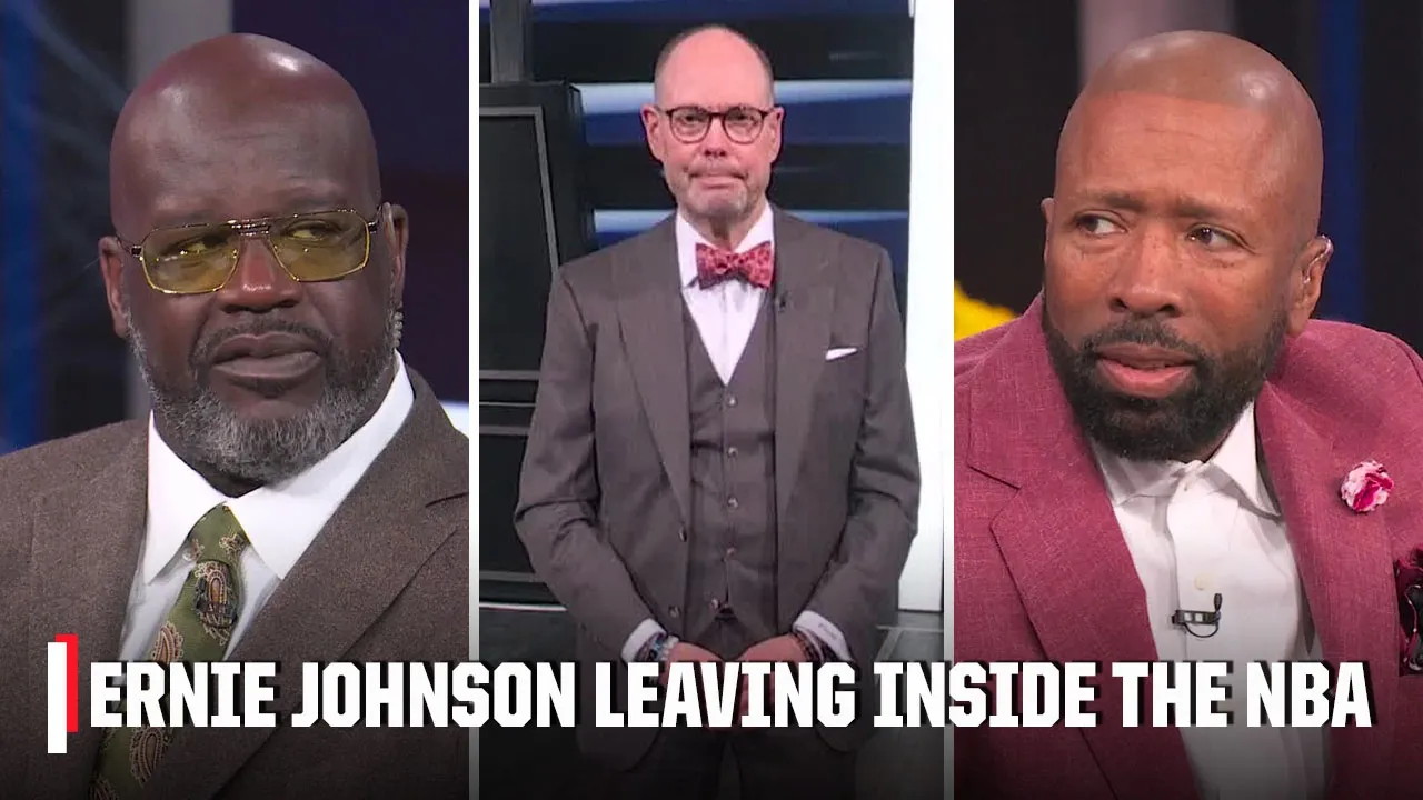 Shaq, Kenny & Chuck thank Ernie Johnson after Inside The NBA departure announcement | NBA Tip-Off