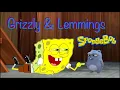 Grizzy and Lemmings meets Spongebob and Patrick