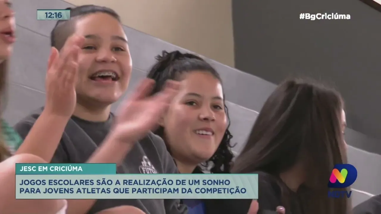 Jogos Escolares são a realização de sonho para jovens atletas que competem em Criciúma