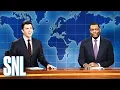 Weekend Update Colin Jost and Michael Che Switch Jokes - SNL