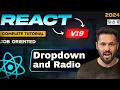 React JS 19 Tutorial in Hindi Handle Radio Button and Dropdown