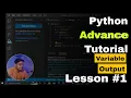Variables Casting Output in Python Python Advance Course Python tutorial Lesson