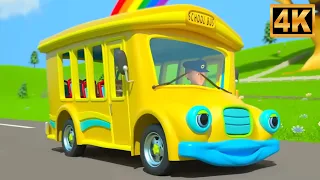Wheels on the Bus Go Round and Round | Kids Songs | Nursery Rhymes for Toddlers