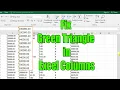 How to Correct Green Triangle Errors in Excel Columns