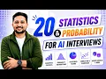 20 Statistics Probability Interview Questions for AI Engineers p-values Bayes Theorem