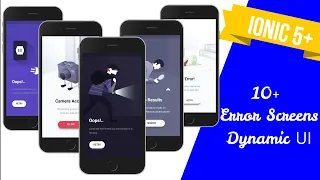 10 Dynamic Error Screens Ionic 5 UI learn to prepare a reusable component in your app