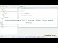 Apache NetBeans IDE 21 Tutorial - Short Cut to insert String
