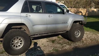 4th gen 4Runner V8 Doug Thorley headers from Burtman Industries Engine start and rev